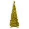 4 ft. Unlit Gold Tinsel Pop-Up Artificial Christmas Tree
